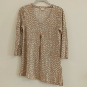 Poetry Fashion UK Linen V-neck Top US 2